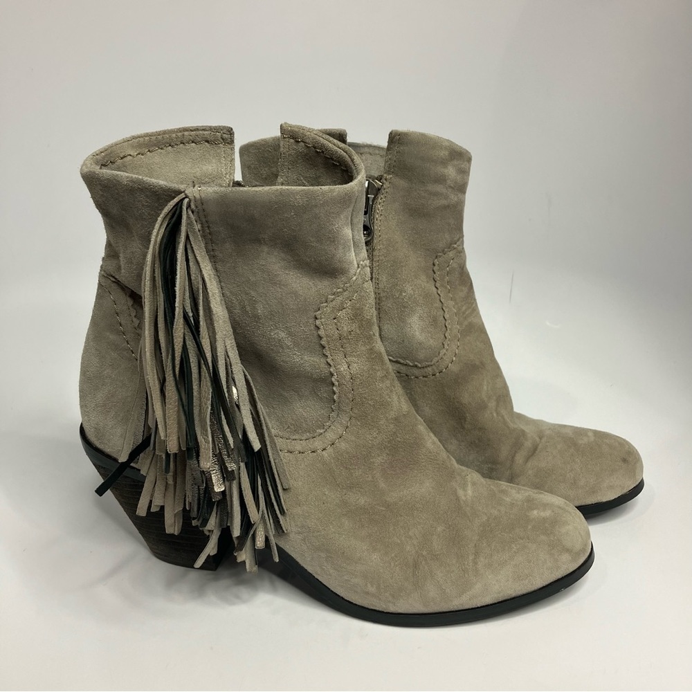 Sam Edelman Louie suede fringe boots‎ size 8.5